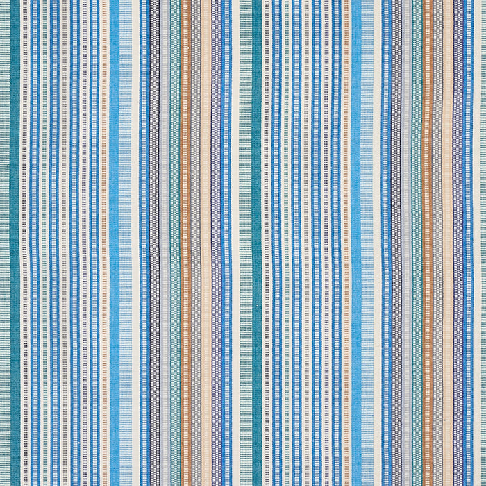Schumacher Ripple Hand Woven Stripe Surf Fabric 80821