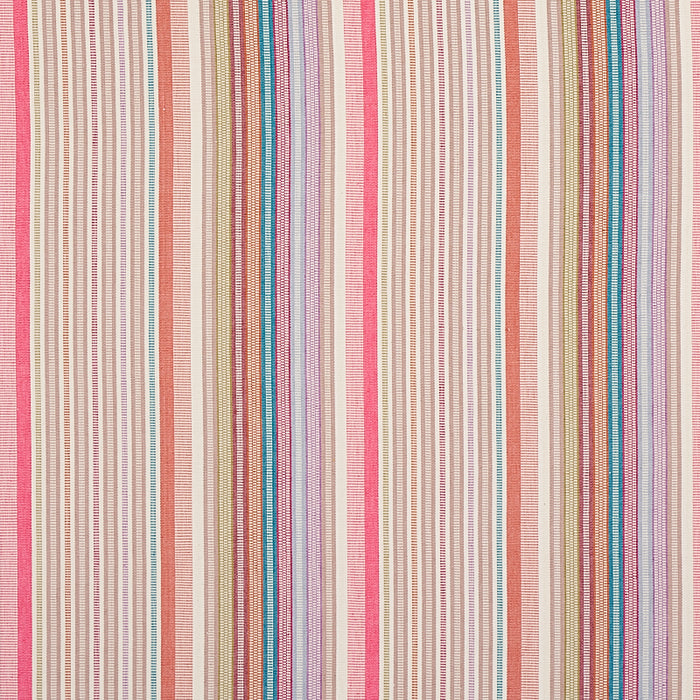 Schumacher Ripple Hand Woven Stripe Macaroon Fabric Sample 80823
