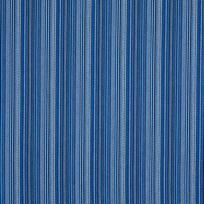 Schumacher Fino Stripe Indoor/Outdoor Cobalt Fabric Sample 81070