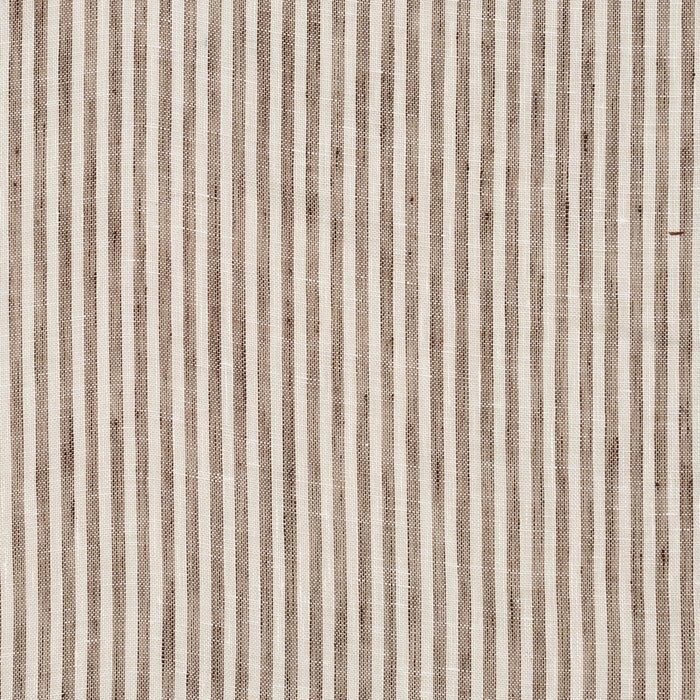 Schumacher Tori Stripe Sheer Brown Fabric 81321