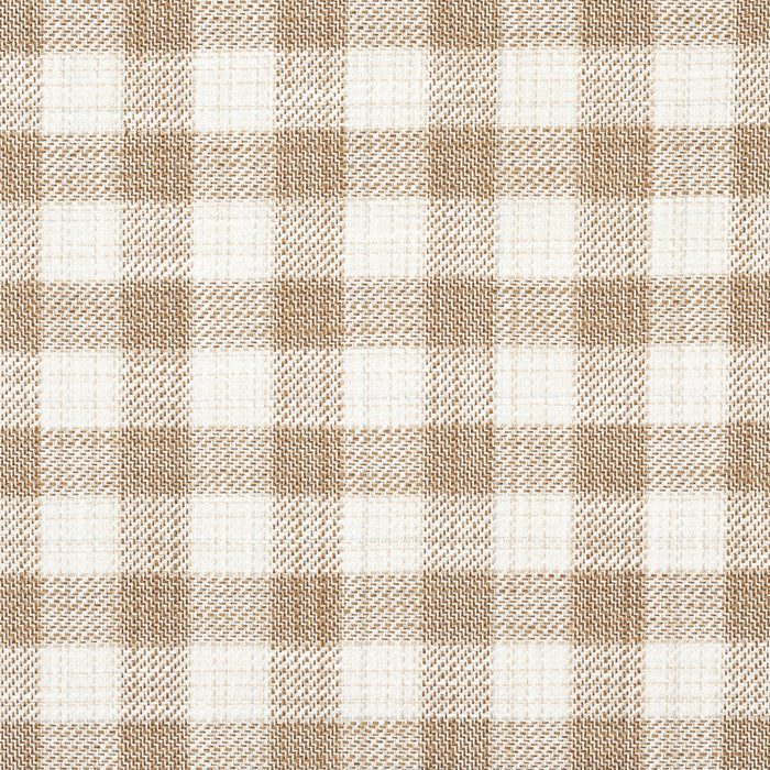 Schumacher Martina Plaid Indoor/Outdoor Natural Fabric 81412