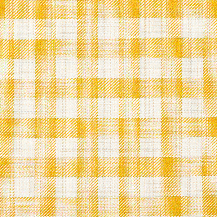 Schumacher Martina Plaid Indoor/Outdoor Yellow Fabric Sample 81413