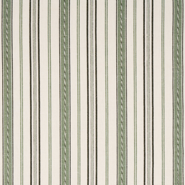 Schumacher Lightfoot Stripe Moss Fabric 81442