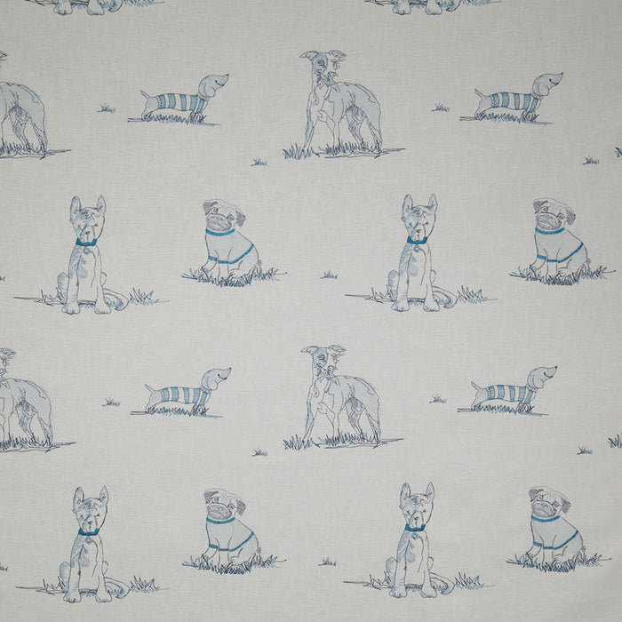 Pindler Dog Park Delft Fabric DOG003-BL01