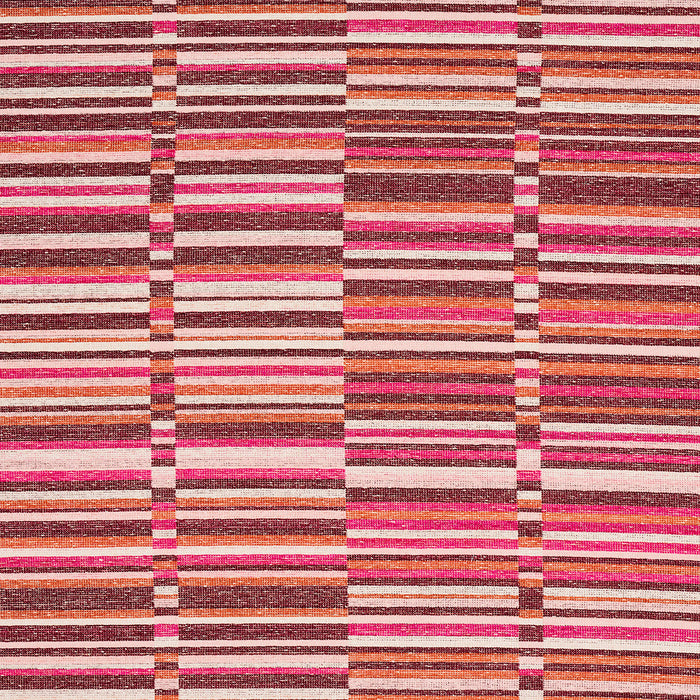 Schumacher Tierra Stripe Berry Fabric Sample 82012