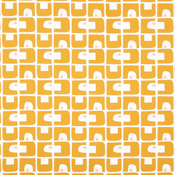 Schumacher Den Applique Ochre Fabric 82033