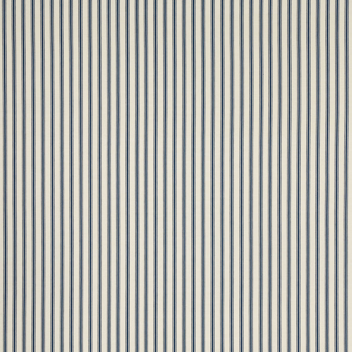 Schumacher Marquet Ticking Stripe Navy Fabric 82200