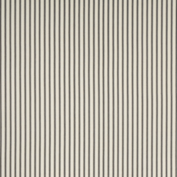 Schumacher Marquet Ticking Stripe Carbon Fabric 82201