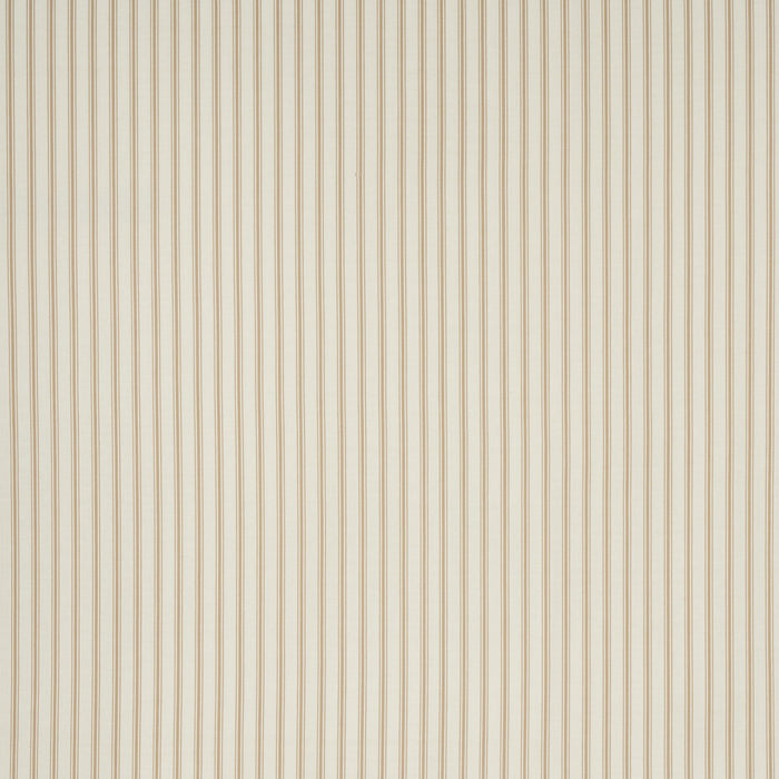 Schumacher Marquet Ticking Stripe Sand Fabric 82202