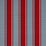Schumacher Tangier Stripe Teal & Red Fabric 82272