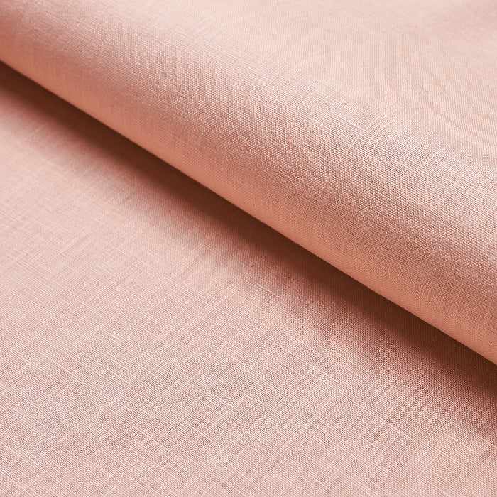 Schumacher Lange Glazed Linen Blush Fabric Sample 82682