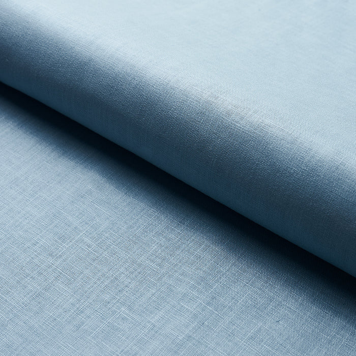 Schumacher Lange Glazed Linen Chambray Fabric Sample 82684