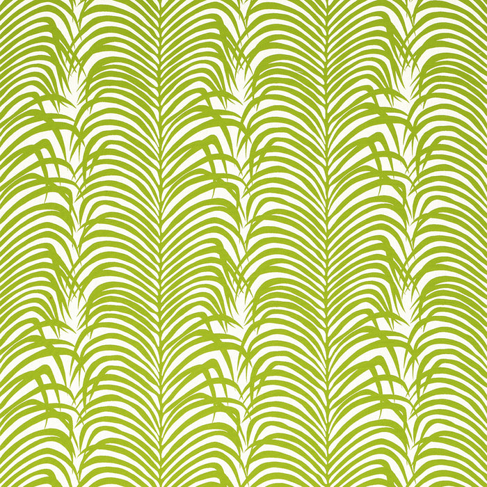 Schumacher Zebra Palm Woven Indoor/Outdoor Green Fabric 82780