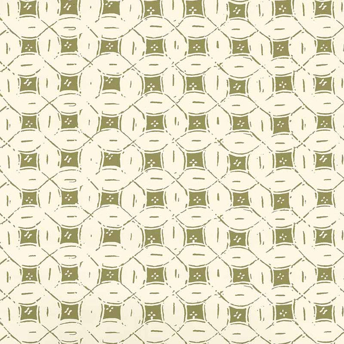 China Seas Peacock Background Batik Jungle Green Wallpaper Sample 8300WP-06OWP