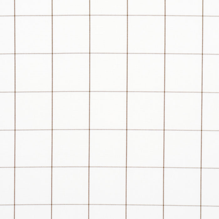 Schumacher Woodman Check Berber Brown Fabric 83030