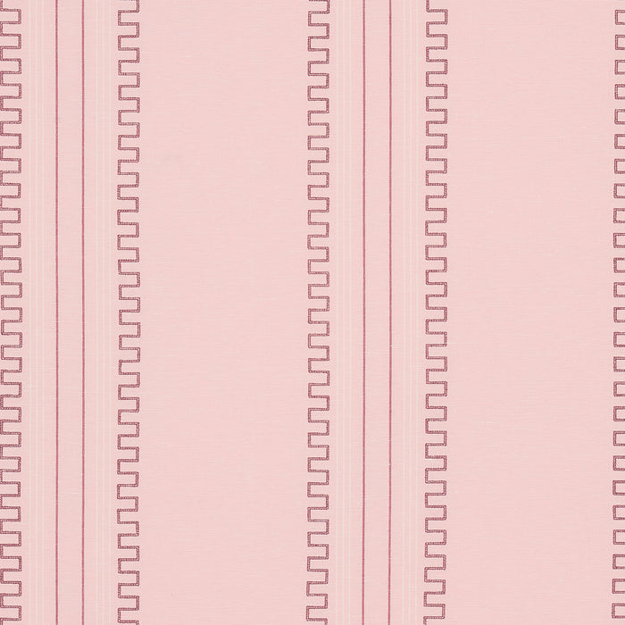 Schumacher Greco Stripe Pink Fabric 83233