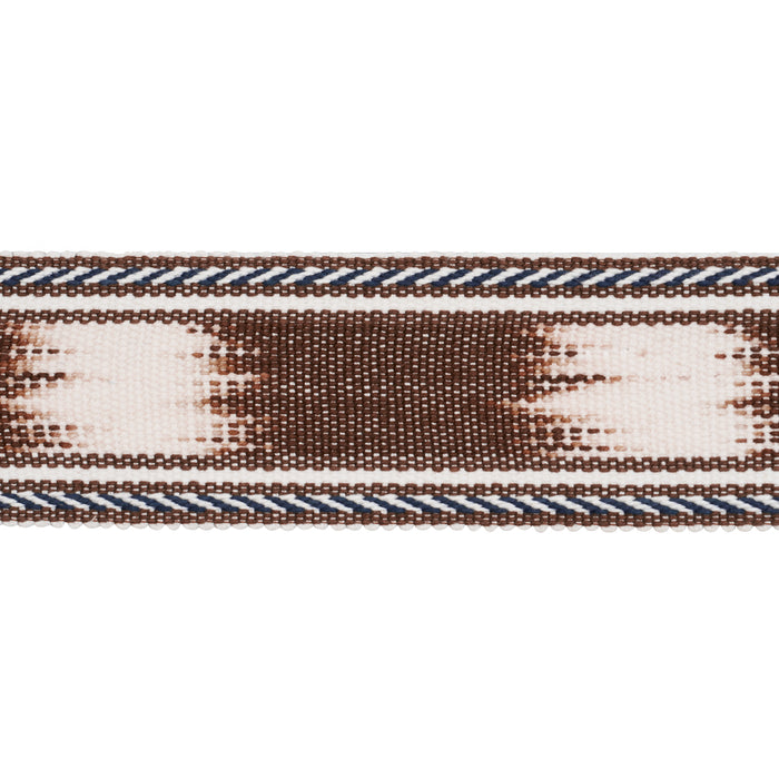 Schumacher Banyan Tape Narrow Brown Trim 83244