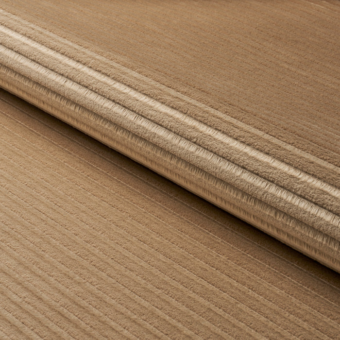 Schumacher Petite Channeled Velvet Camel Fabric 83301