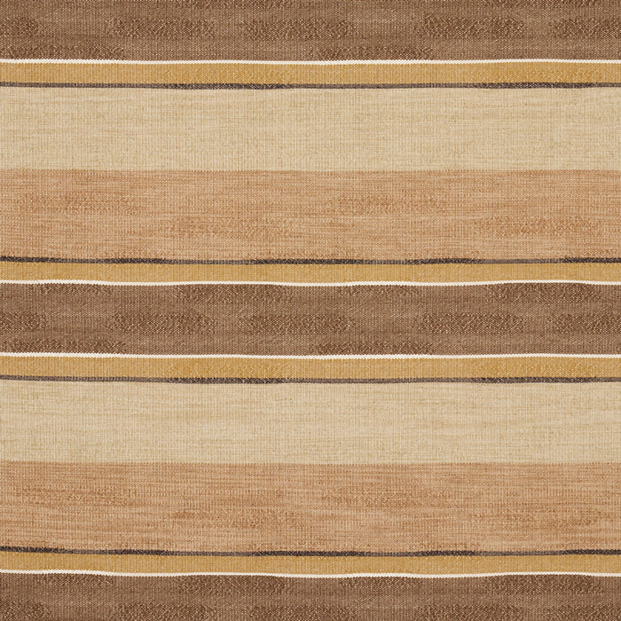 Schumacher Pikes Stripe Spice Fabric Sample 83500