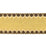 Schumacher Allure Metallic Tape Gold Trim Sample 83562