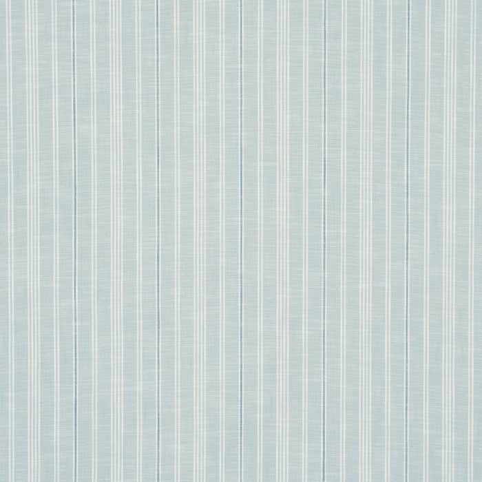 Schumacher Lucy Stripe China Blue Fabric Sample 83712