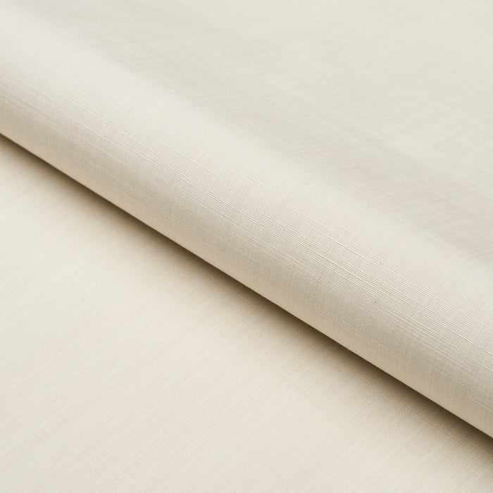 Schumacher Gracie Solid Strie Cream Fabric 83723