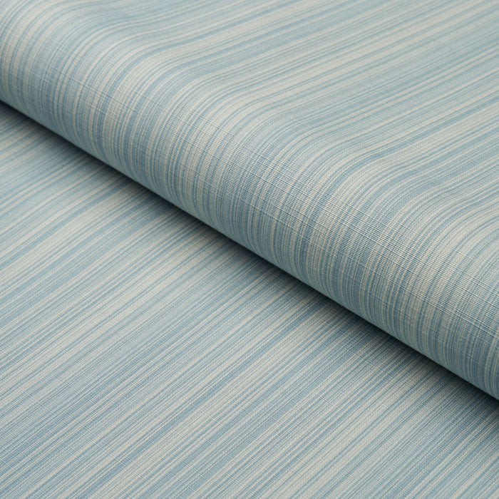 Schumacher Gracie Solid Strie China Blue Fabric 83728