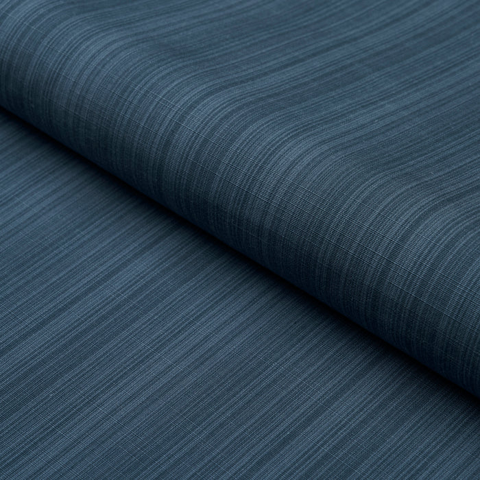 Schumacher Gracie Solid Strie Indigo Fabric Sample 83730
