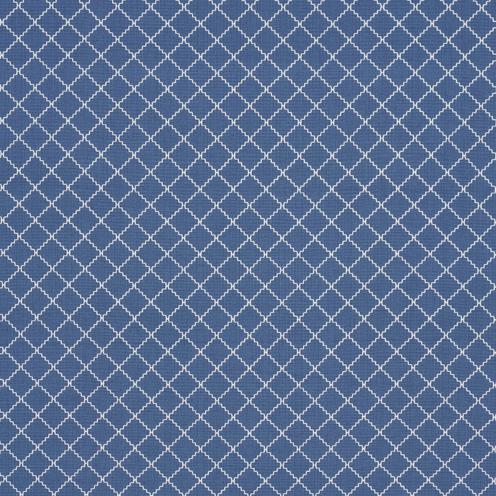 Schumacher Maggie Lattice Cobalt Fabric 83762