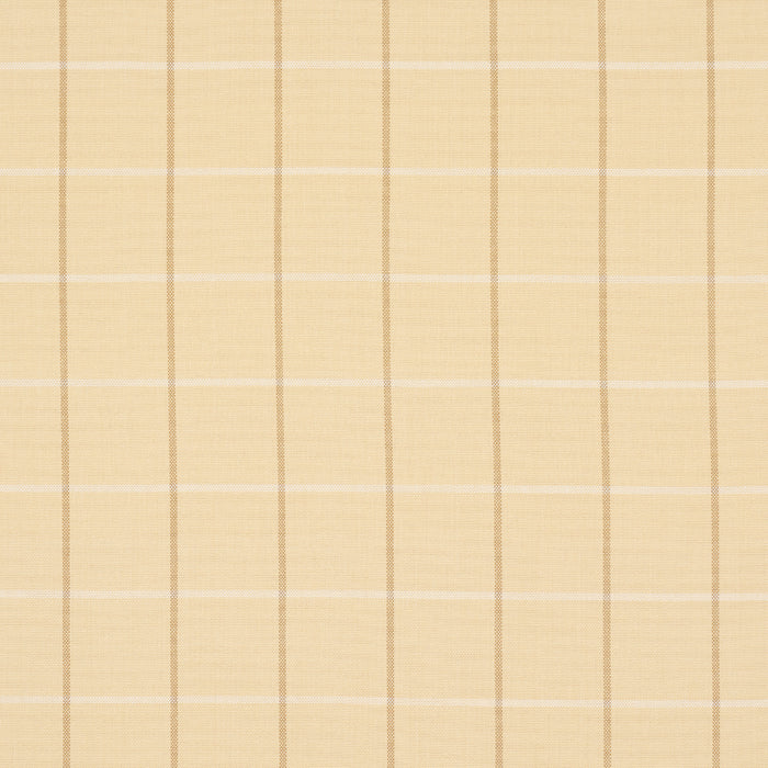 Schumacher Frannie Windowpane Camel Fabric 83780