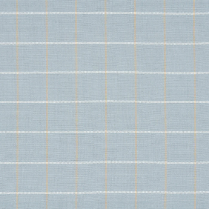 Schumacher Frannie Windowpane Light Blue Fabric Sample 83785