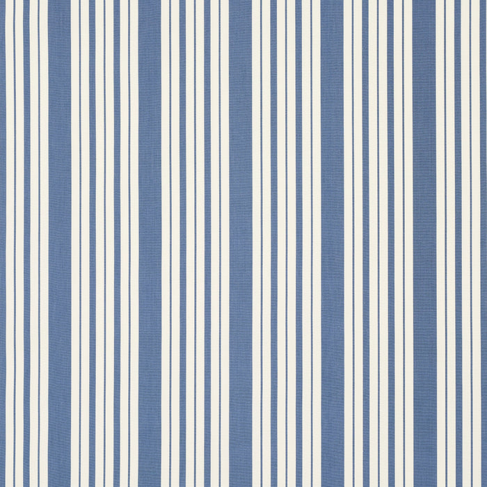 Schumacher Markie Stripe Indigo Fabric 83801