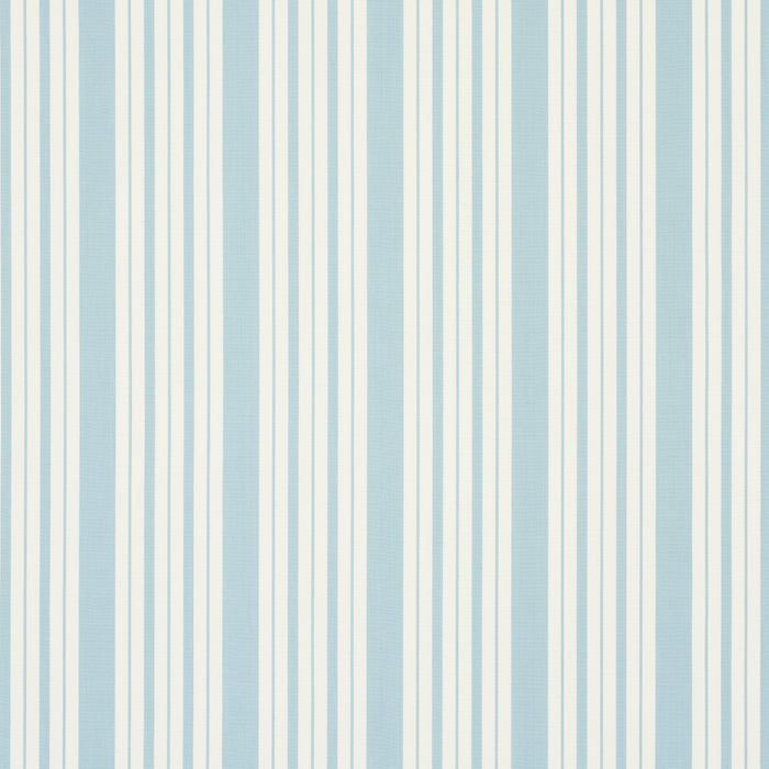 Schumacher Markie Stripe China Blue Fabric Sample 83802