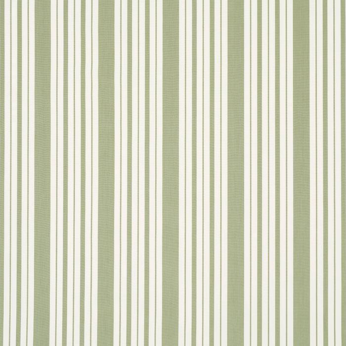 Schumacher Markie Stripe Leaf Green Fabric Sample 83803