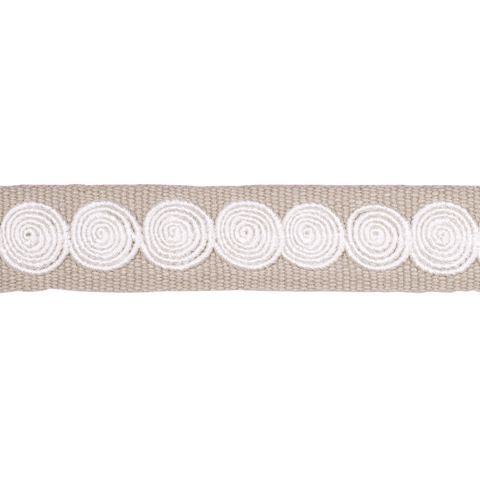 Schumacher Castille Tape Narrow Neutral Trim Sample 83884