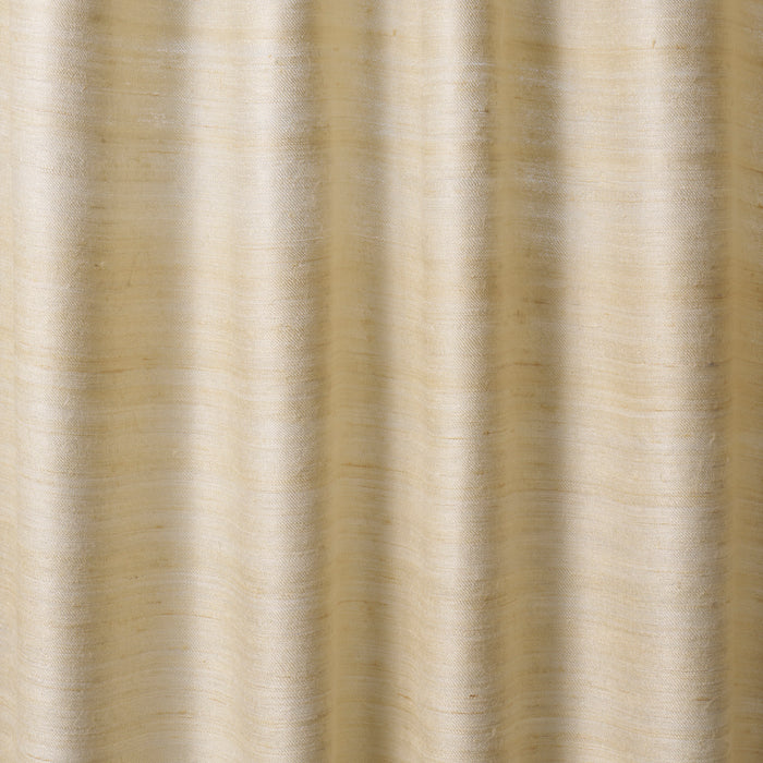 Schumacher Amir Handwoven Silk Casement Oyster Fabric Sample 84070
