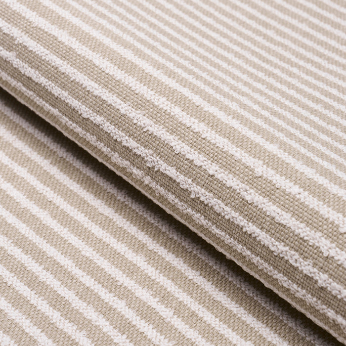 Schumacher Boucle Stripe Indoor/Outdoor Flax Fabric 84261