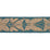 Schumacher Metamorphosis Tape Teal & Gold Trim 84382