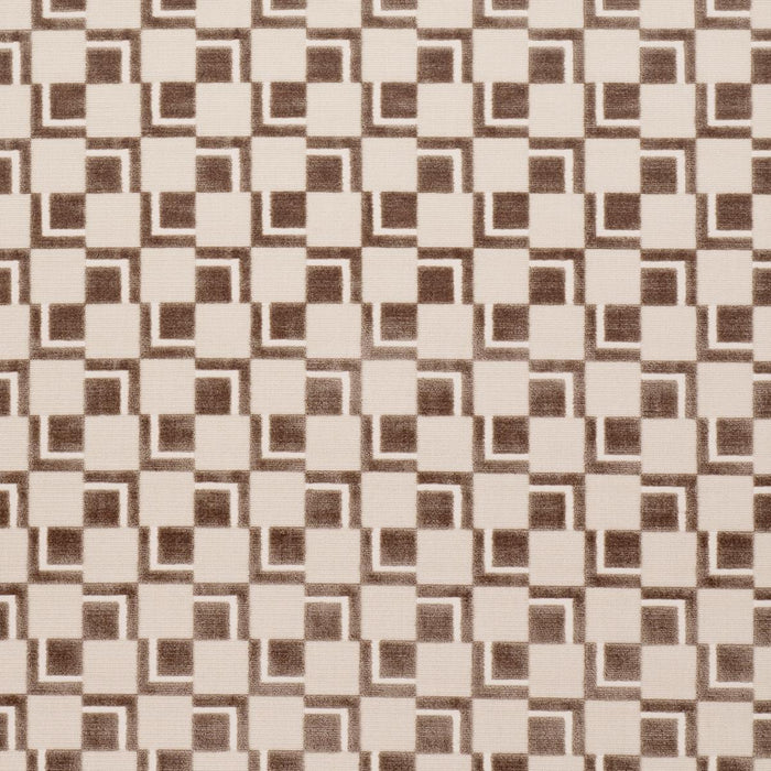 Schumacher Edison Velvet Champagne Fabric Sample 84800