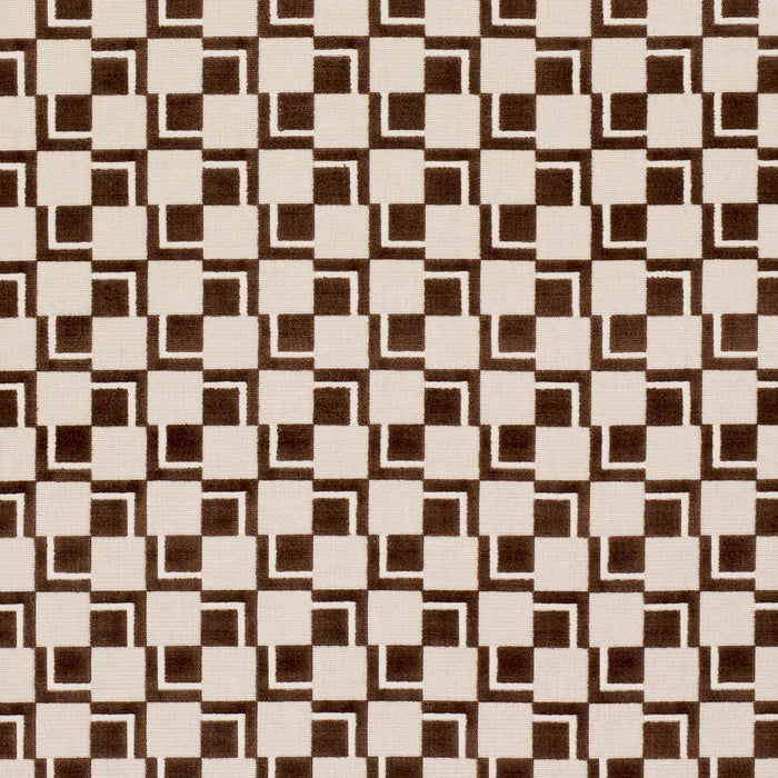 Schumacher Edison Velvet Chestnut Fabric Sample 84801