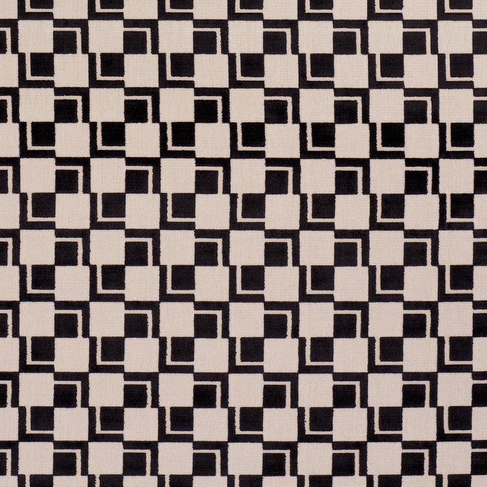 Schumacher Edison Velvet Noir Fabric Sample 84802