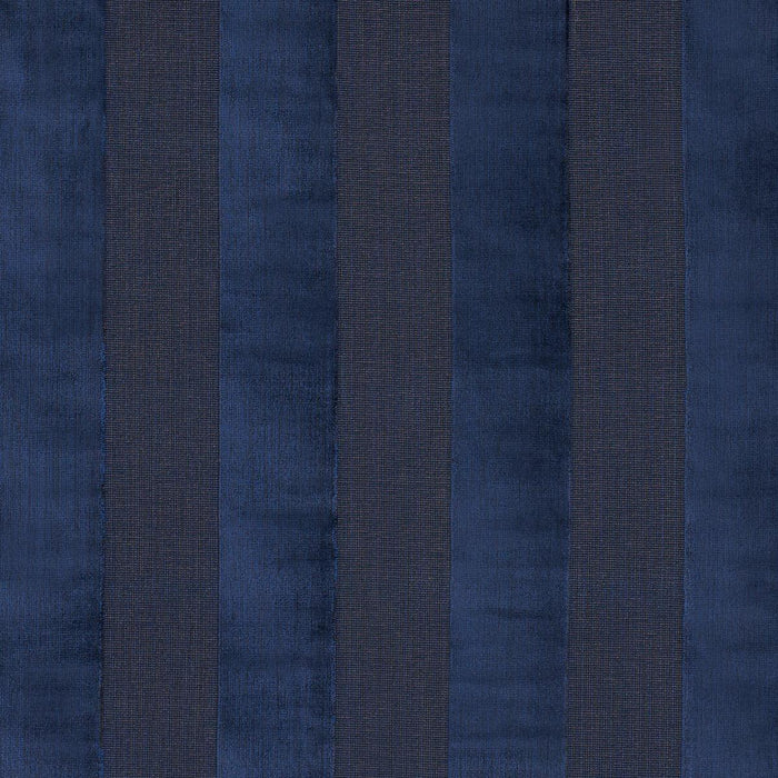Schumacher Cunard Strie Velvet Sapphire Fabric 84872