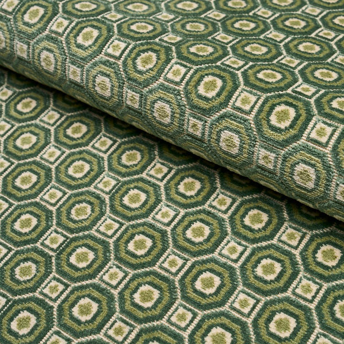 Schumacher Trianon Cut Velvet Jardin Fabric 84890