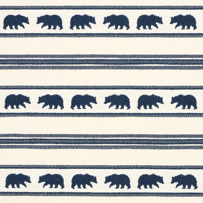 Schumacher Koda Stripe Indigo Fabric Sample 84990
