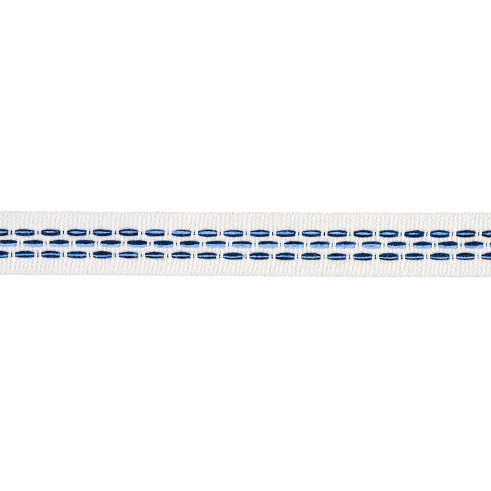 Schumacher Portola Tape Narrow Indoor/Outdoor Blue Trim 85183