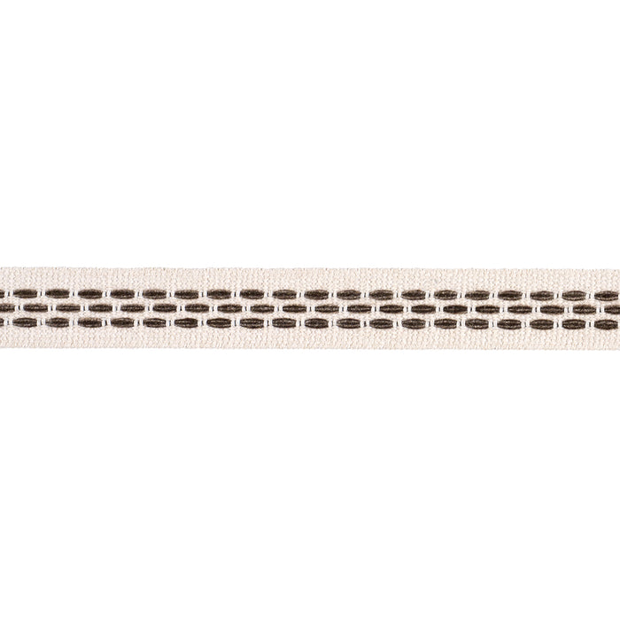 Schumacher Portola Tape Narrow Indoor/Outdoor Pebble Trim 85185