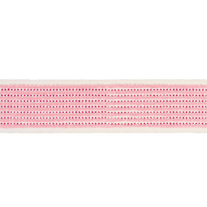 Schumacher Stripe & Dot Hand Block Trim Pink Trim Schumacher 85420