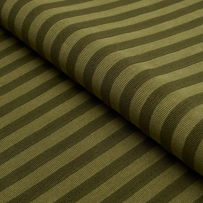 Schumacher Pipe Illusion Moss Fabric 85512