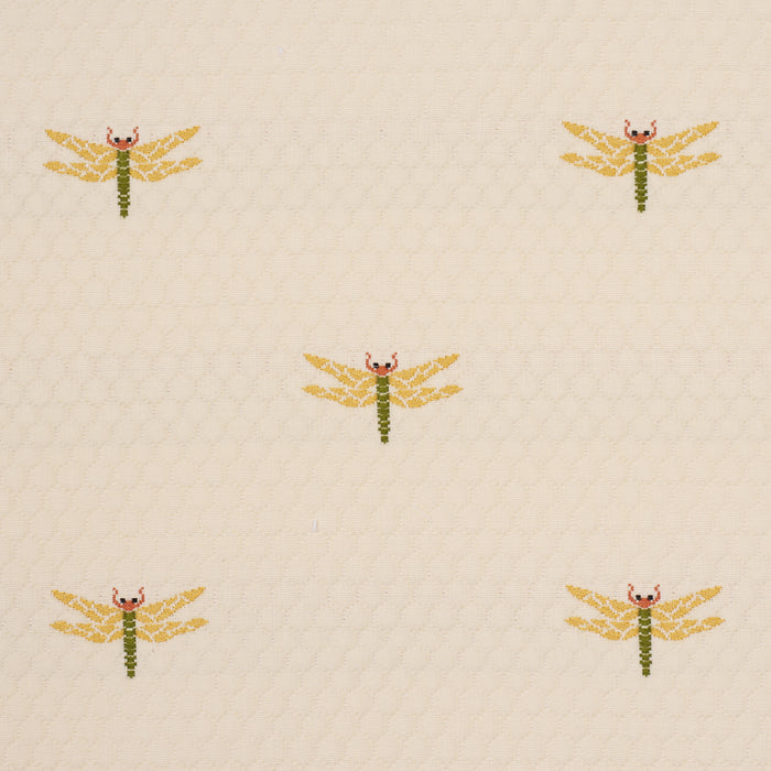 Schumacher Dragonflies Ochre Fabric Schumacher 85530