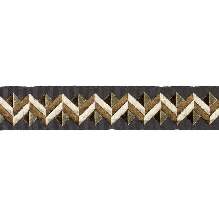 Schumacher Zigzag Moderne Tape Onyx Trim 85582